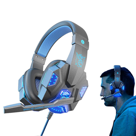 Wired Gaming Headset Headphones with Microphone Led Light