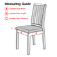 4Pcs Elastic Dining Chair Protective Covers for Home Use