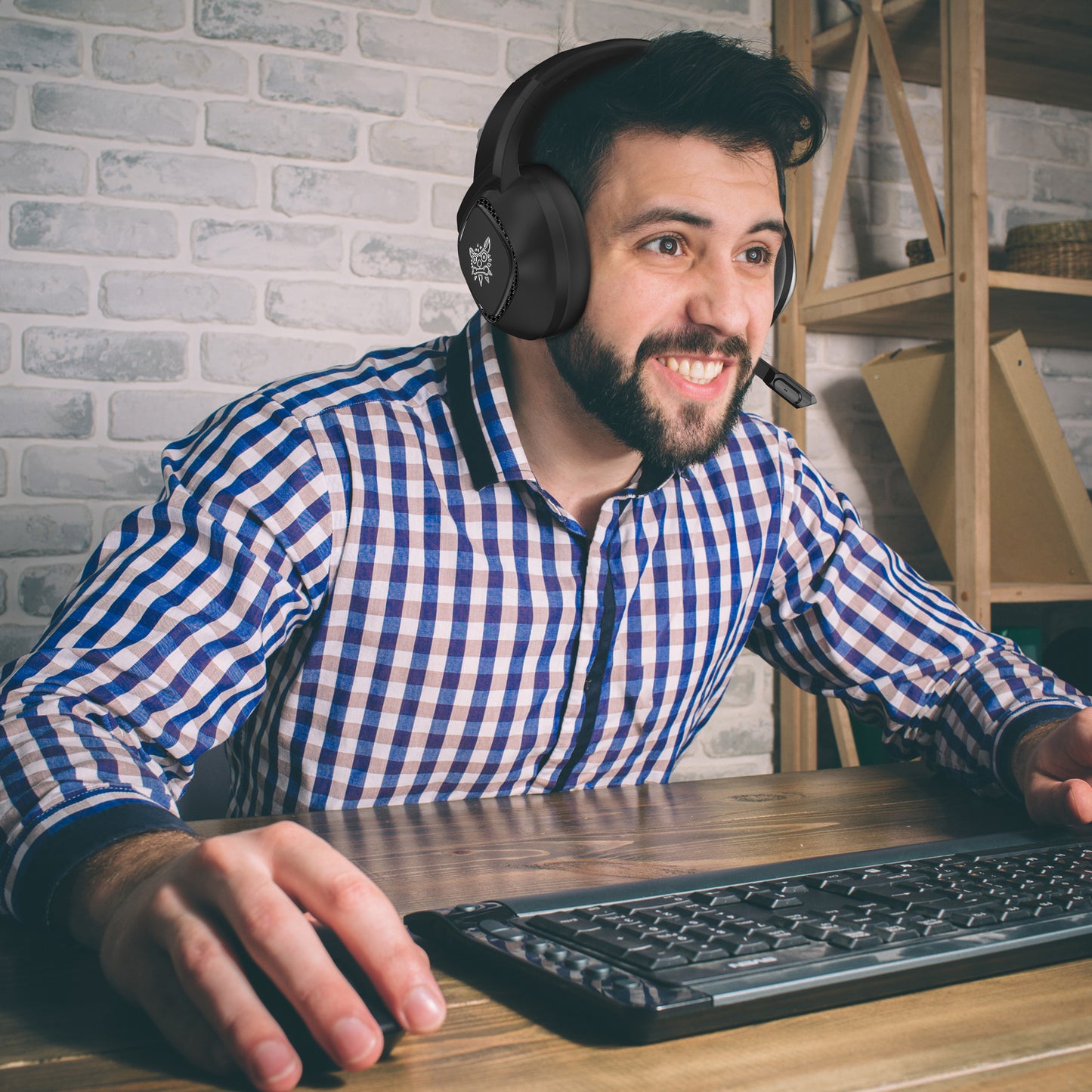 K19 3.5mm RGB LED Wired Gaming Headset with Microphone