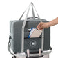 2Pcs Large Capacity Foldable Travel Tote Bag-Black, Grey