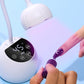 UV LED Nail Lamp Mini Cordless Gel Dryer With Adjustable Gooseneck For Gel Nails