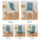 2Pcs Stretch Dining Chair Covers with Ruffled Skirt Stain and Wrinkle Resistant Fabric
