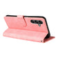 RFID Protective Flip Wallet Case Compatible with Samsung A17 A37 and A57-Pink