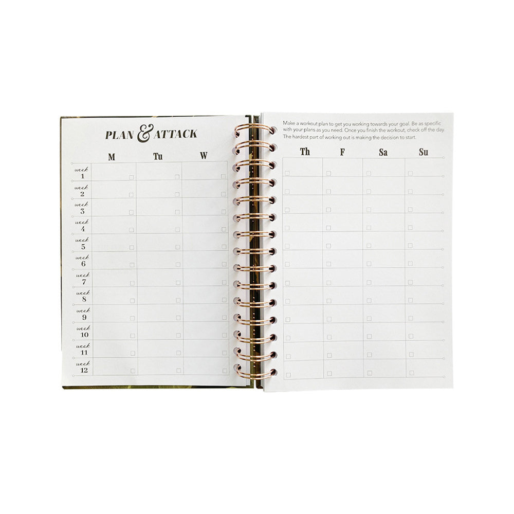 A5 Daily Exercise Planner Log Book for Women & Men