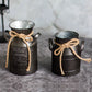 Vintage Metal Bucket Iron Decorative Flower Vase with Words