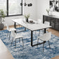 Nordic Crystal Velvet Rug Soft Non Slip for Bedroom Living Room Bedside Floor-Blue