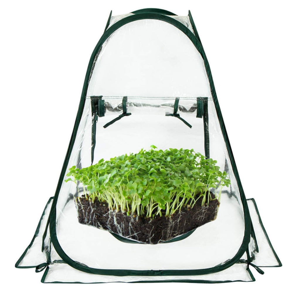 70x70x80cm Pop-up Greenhouse Cover Transparent PVC Mini Small Grow Plant House Tent