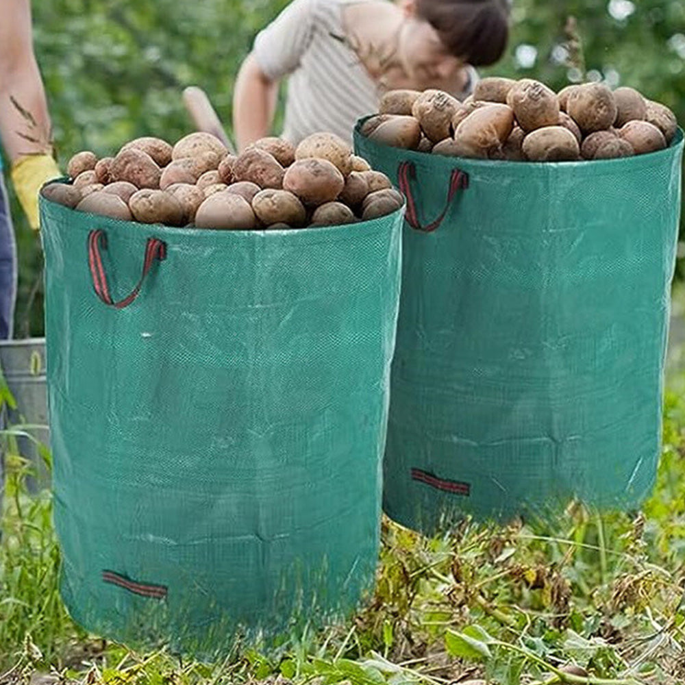 Heavy Duty Outdoor Leaf Collection Bag Foldable Garden Yard Waste Tarp