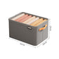 2Pcs Clothing Storage Box Steel Frame Drawer Organizer with Handles