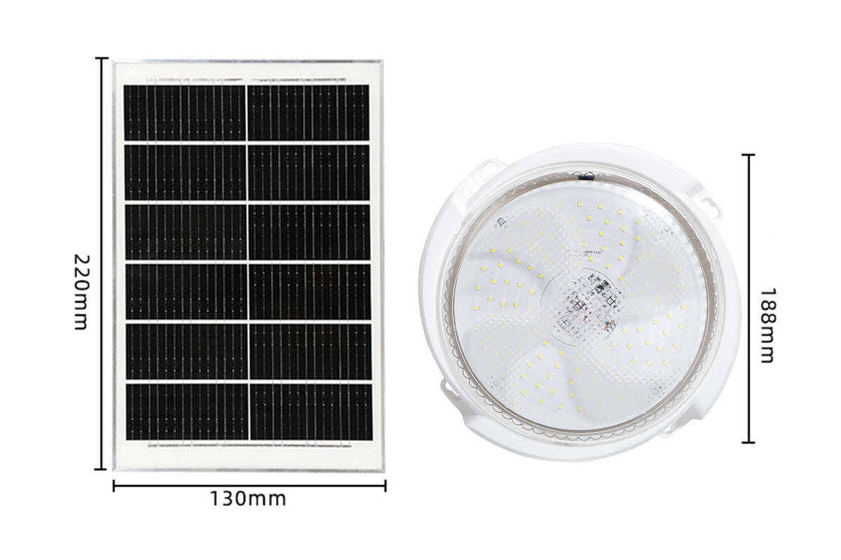 Solar Ceiling Lights Indoor Outdoor Solar Shed Light for Yard Patio Shop Porch