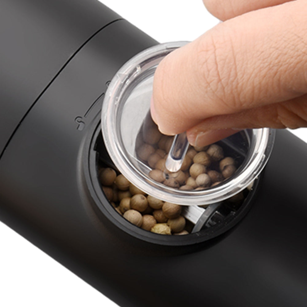 2Pcs Electric Salt And Pepper Grinder Set Automatic Salt Pepper Grinder Mill