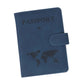 Passport Holder RFID Blocking Leather Cover Wallet With Closure For Travel Essentials