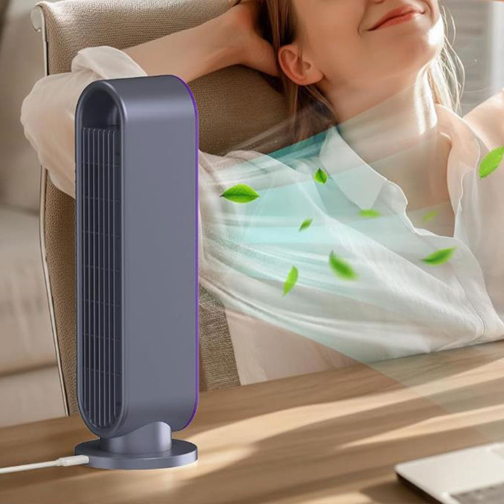 Household Desk Tower Bladeless Electric Fan With Timmer And 3 Speeds