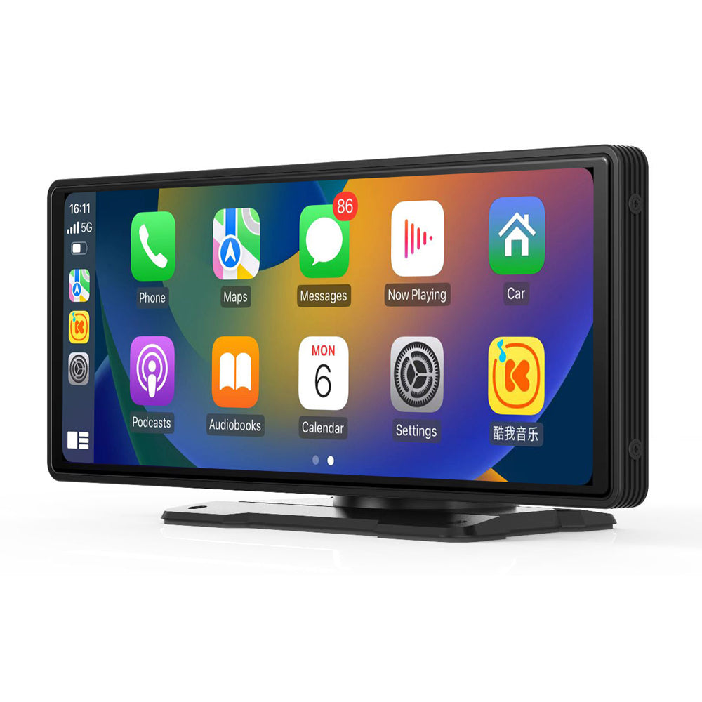 9.3 Inch 4K Portable Wireless Carplay Dual Car Recorder