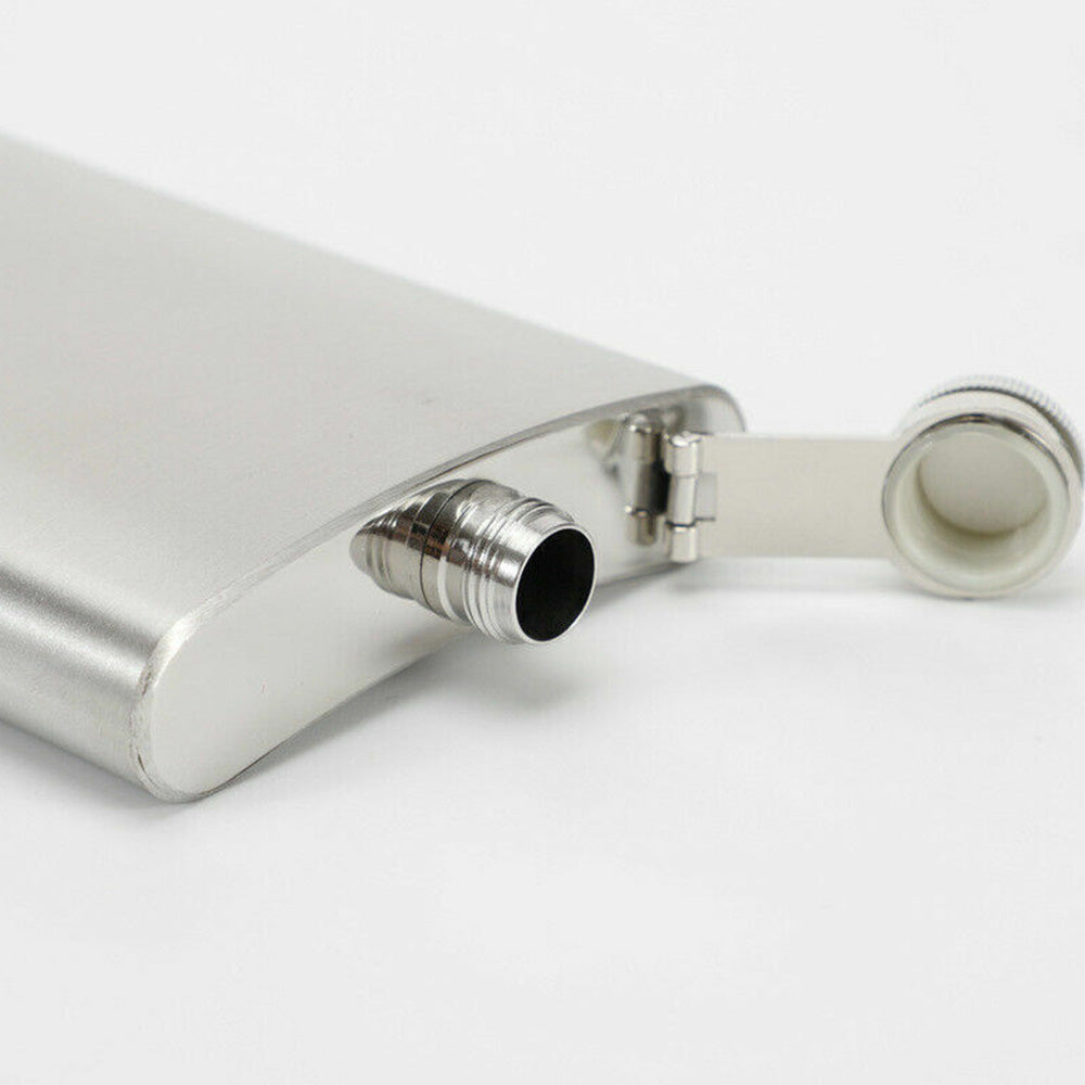 Stainless Steel Hip Flask for Men Portable Leak Resistant Pocket Liquor Bottle for Outdoor Travel