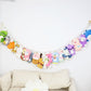 Hanging Storage Chain Boho Stuffed Animal Hammock Corner with 20 Metal Clips