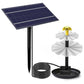 4W 3 Tiered Multifunctional Solar Bird Bath Fountain for Courtyard Patio Balcony