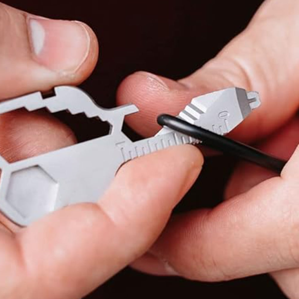 24-in-1 Key-shaped Multitool Keychain