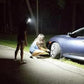 Rechargeable LED Headlamp Water-Resistant Motion Sensor Head Torch-Black and blue