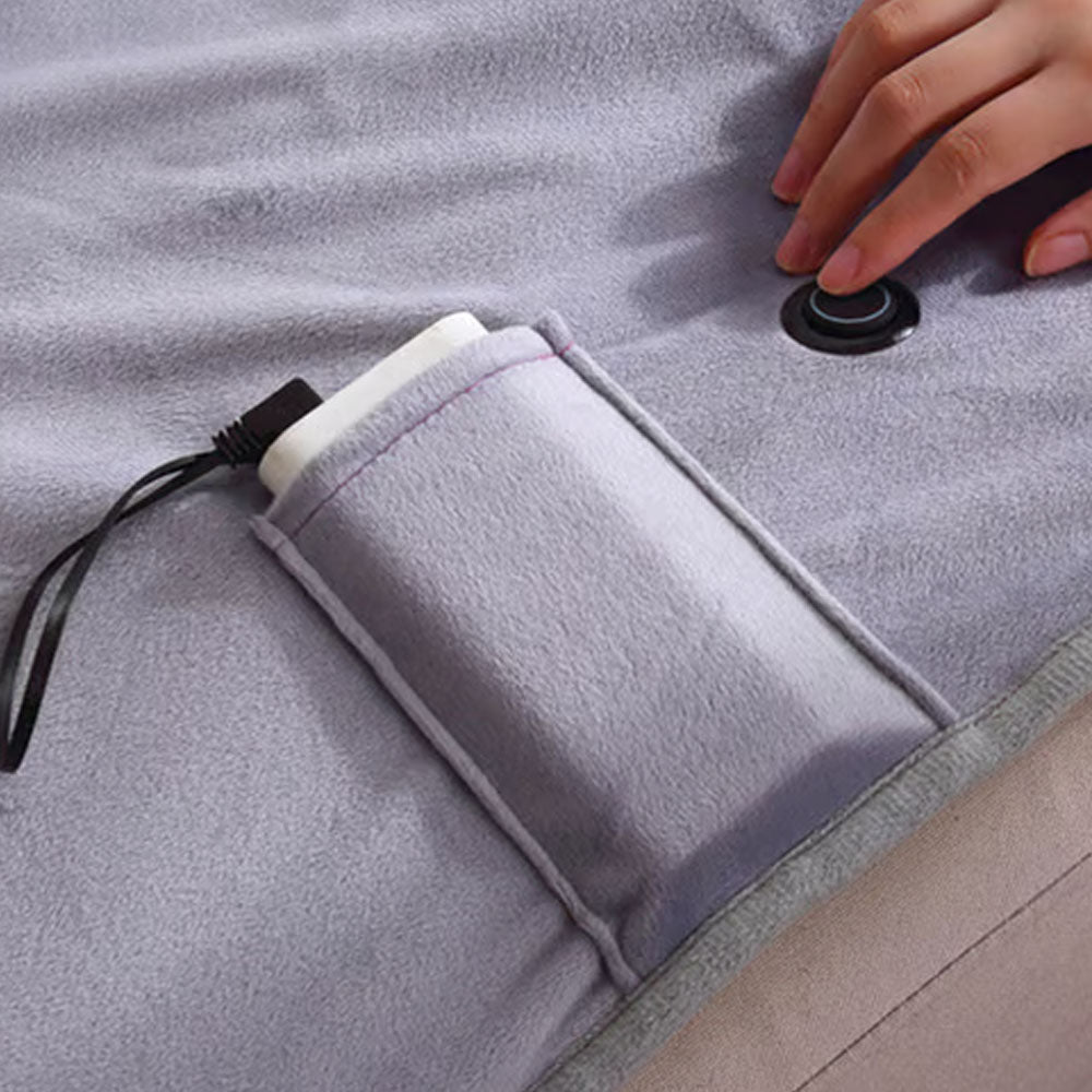 140x100cm USB Plug Electric Heated Shawl Blanket with 3 Heating Levels