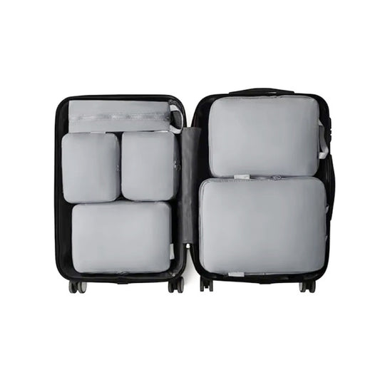 6Pcs Portable Zipper Compression Travel Luggage Storage Bag Set