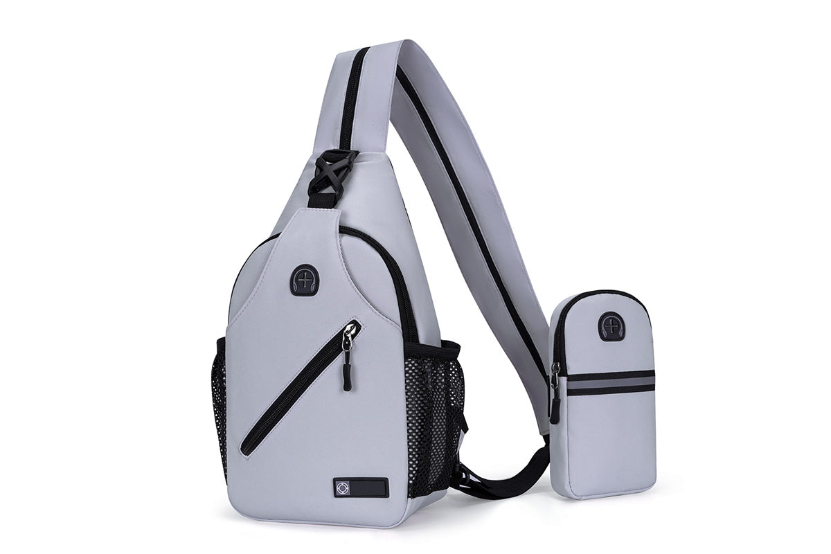 Travel Crossbody Chest Bag for Men and Women Adjustable Sling Backpack