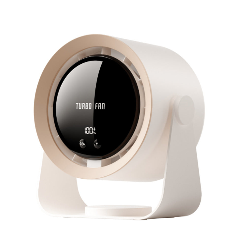 Desk Fan Quiet Digital Display Portable Table Fan Air Circulator Fan