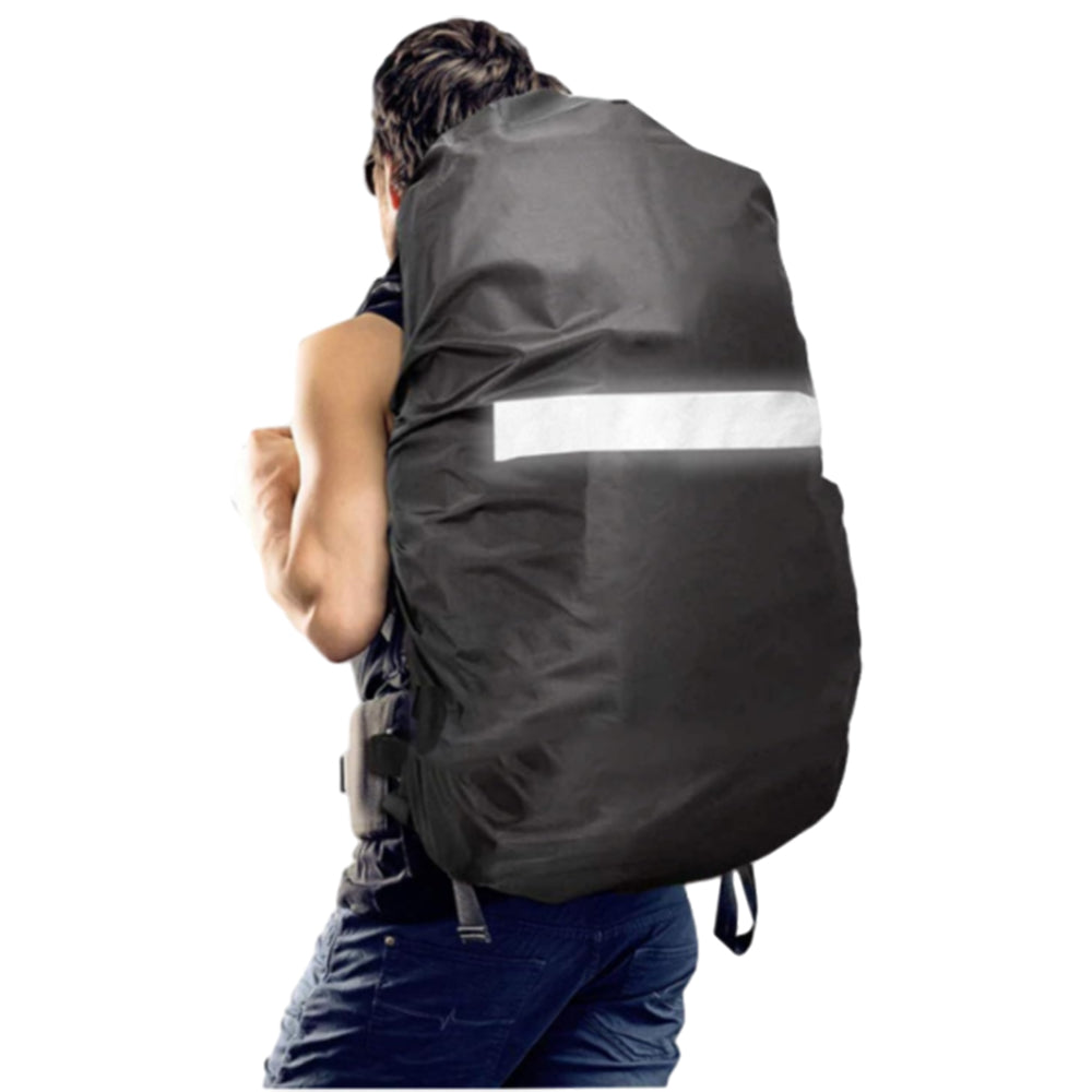 Water-Resistant Outdoor Backpack Rain Cover with Reflective Strip