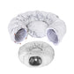 Winter Plush Cat Tunnel with Cat Bed