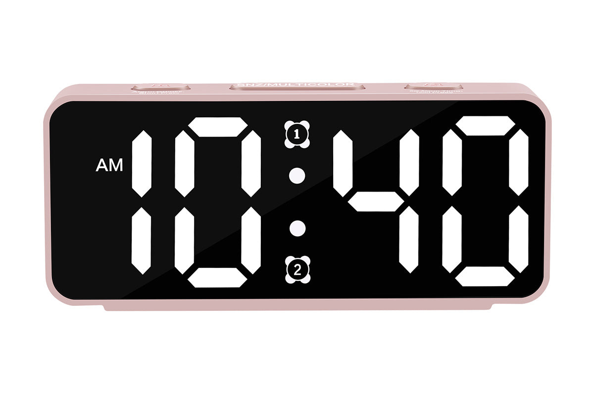 Small Digital Alarm Clock with 6 Dimmers and 5 Alarm Volumes for Bedrooms