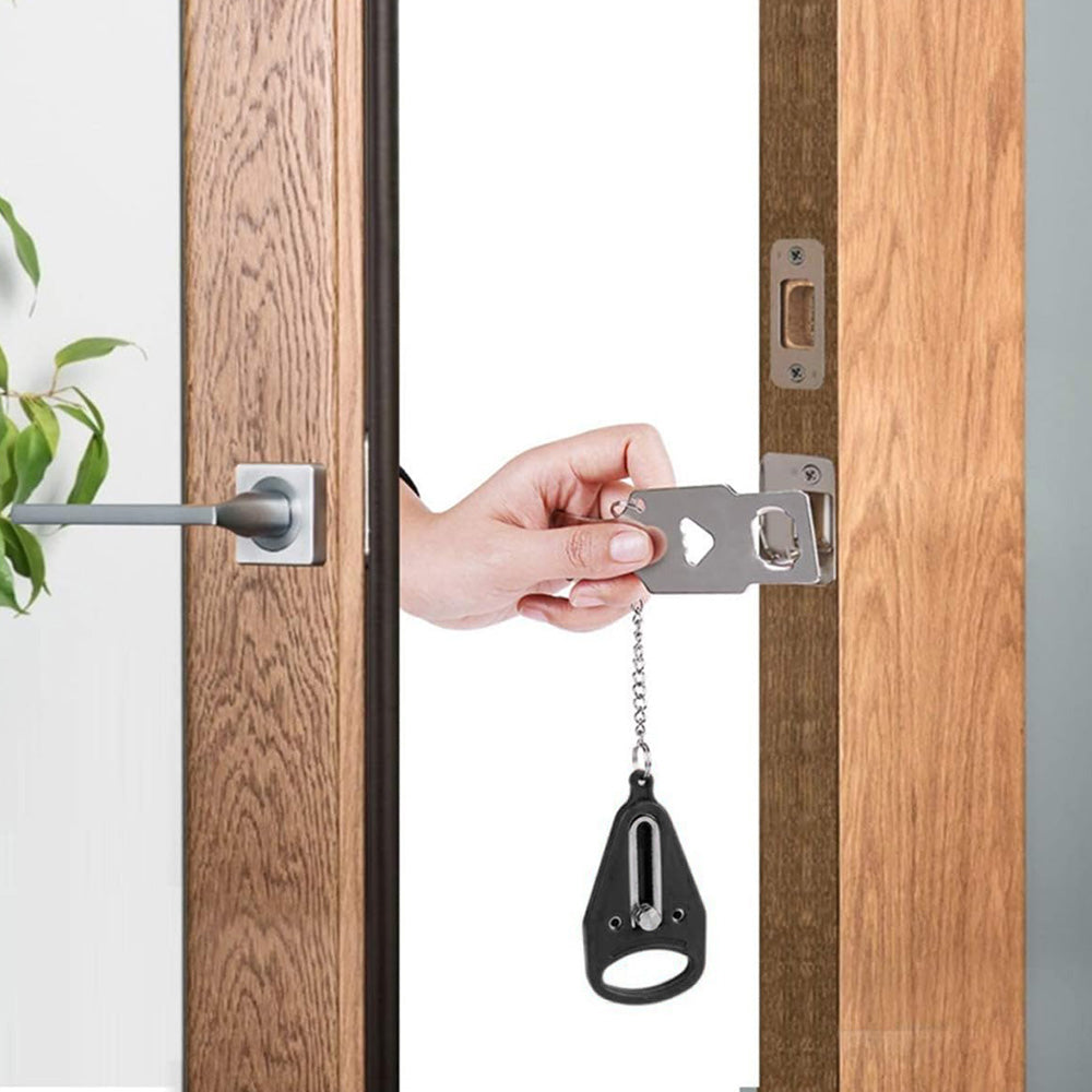 Portable Door Lock Travel Security Device for Hotel Home Apartment Bedroom