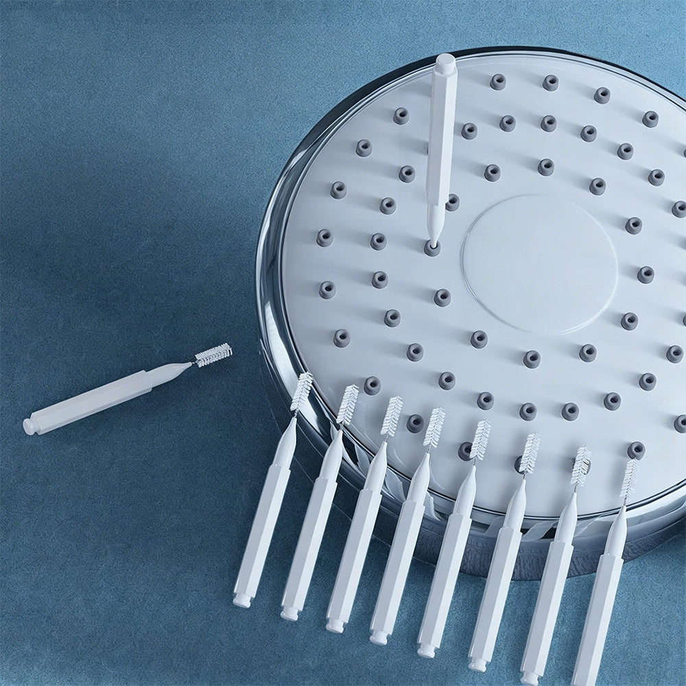 Shower Head Cleaning Brush Set Anti-Clogging with Storage Box for Bathroom