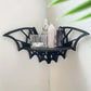 Wooden Wall Corner Shelf-Bat