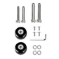 2X Luggage Suitcase Replacement Wheels Rubber Swivel Caster Wheels Bearings