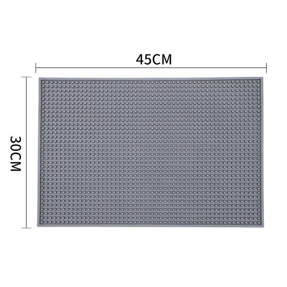 Bar Mat Non Slip Drying Mat for Countertops 45x30cm PVC Bar Service Mat for Home Bar