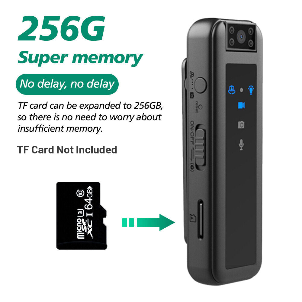1080P Portable Pocket Video Audio Recorder Night Vision Cam