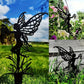 3Pcs Metal Fairy Silhouette Statue Sculpture Garden Yard Decorative Stake