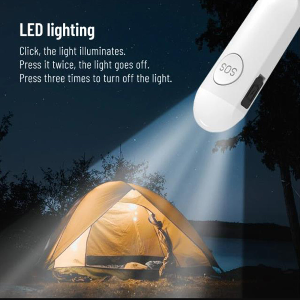 130dB Rechargeable Personal Alarm Keychain with LED Light