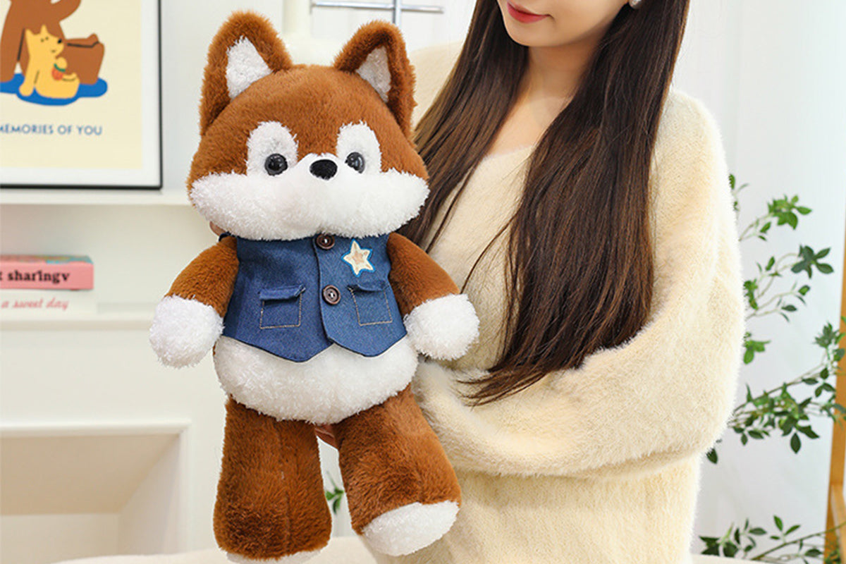 Soft Plush Toy Husky Stuffed Animal Cuddly Dog Doll Teddy