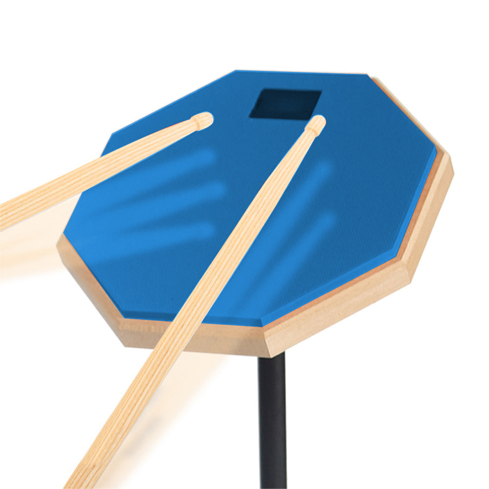 20cm Rubber Practice Drum Pad with Drum Stand