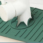 Silicone Sink Mat Quick Dry Sink Splash Guard for Kitchen and Bathroom-Green