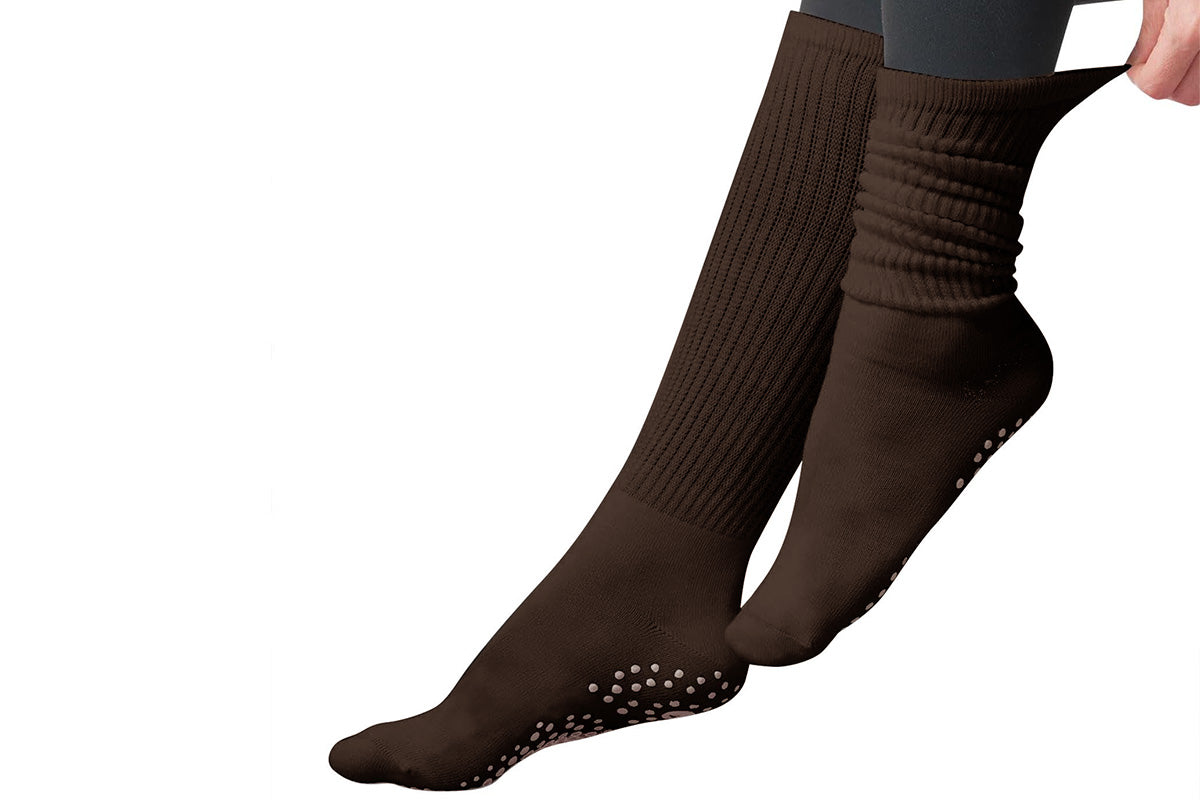 2 Pack Non-Slip Grip Socks for Yoga Pilates