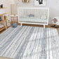 Bohemian Rug Crystal Velvet Machine Washable Non-Slip Scratch-Proof for Living Room Bedroom Dining Room-Blue