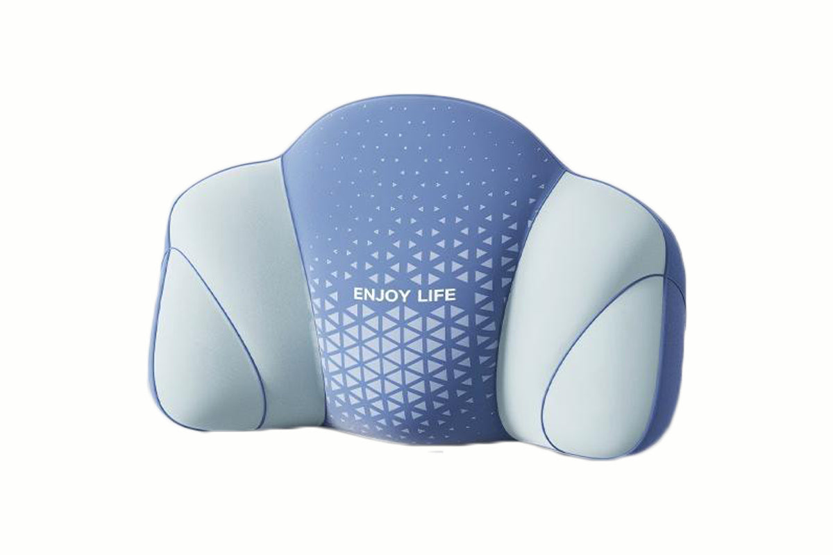 Set of 3pcs Travel Self-Inflating Neck Pillow Lumbar Support Pillow Hanging Footrest