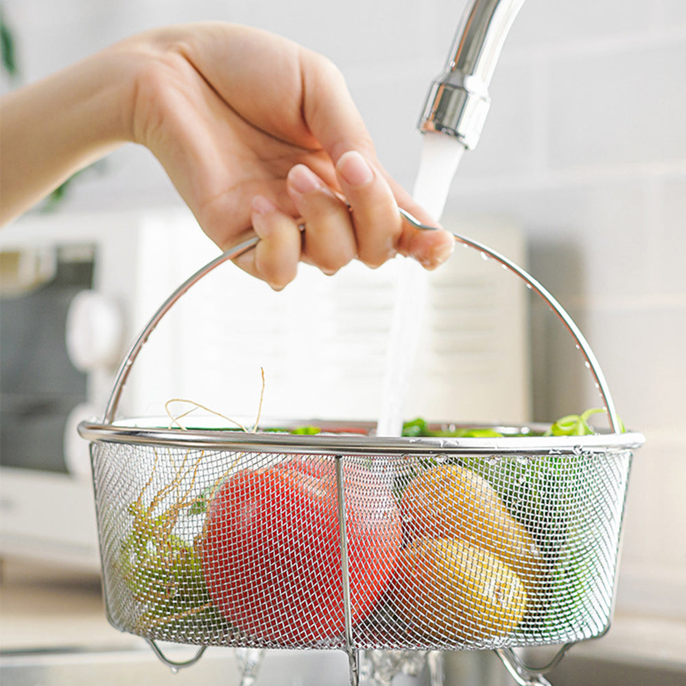 2 Pack 304 Stainless Steel Mesh Strainer Basket for Pressure Cookers Pot