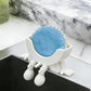 Smiley Face Sponge Holder Sink Drain Rack for Sink Edge