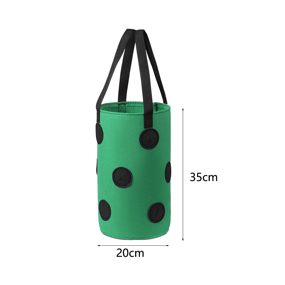 3 Gallon Grow Bag for Strawberry Vegetables with 12 Planting Holes