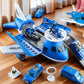 Kids Transformable Airplane Transport Playset Transformable Storage Plane Toy