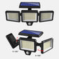 3 Head Motion Sensor Solar Light Wall Lamp