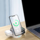 3-in-1  USB Plug Wireless Magnetic Charging Stand for Phone Apple Watch MagSafe Devices